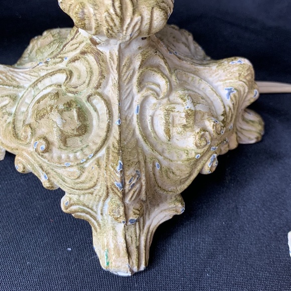 Set of 2 hard to find Vianne (VV) French mid century gilded table lamps - Picture 9 of 16